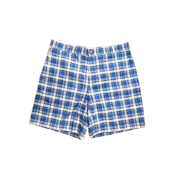 Southern Tide men's 'The Skipjack' short blue Plaid size 36x9 cotton - Picture 1 of 9